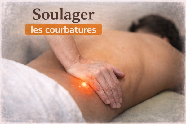 soulager la douleur en massant